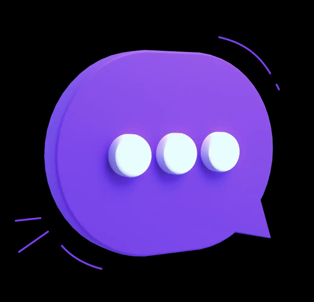 Illustration of a message icon representing communication and expert consultation