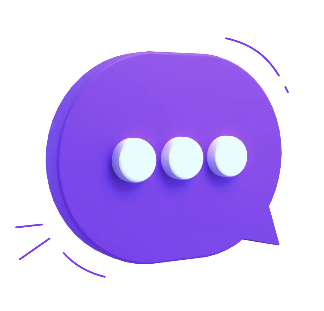Illustration of a message icon representing communication and expert consultation