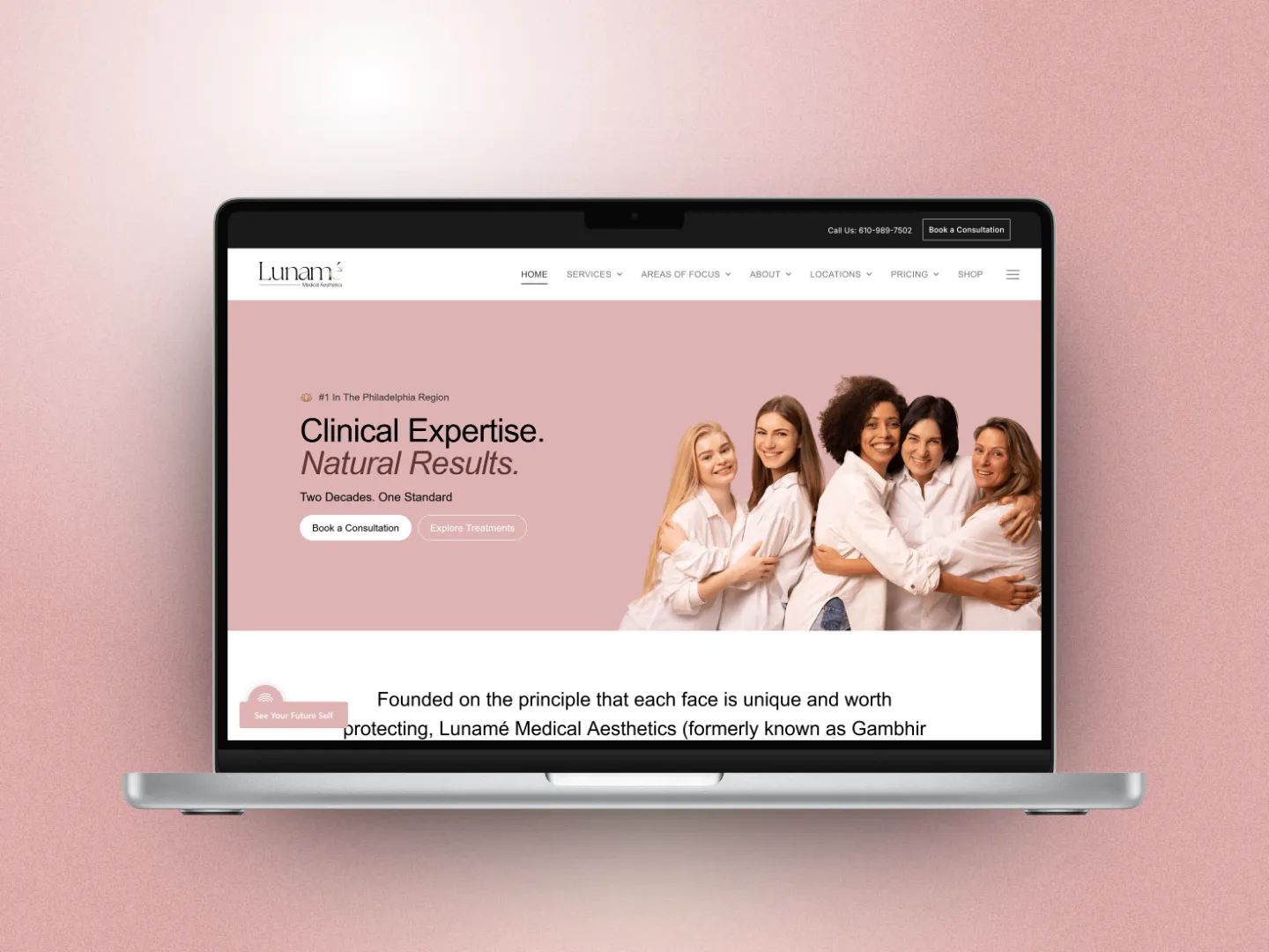 Lunamé Medical Aesthetics – WordPress, SEO & Digital Marketing