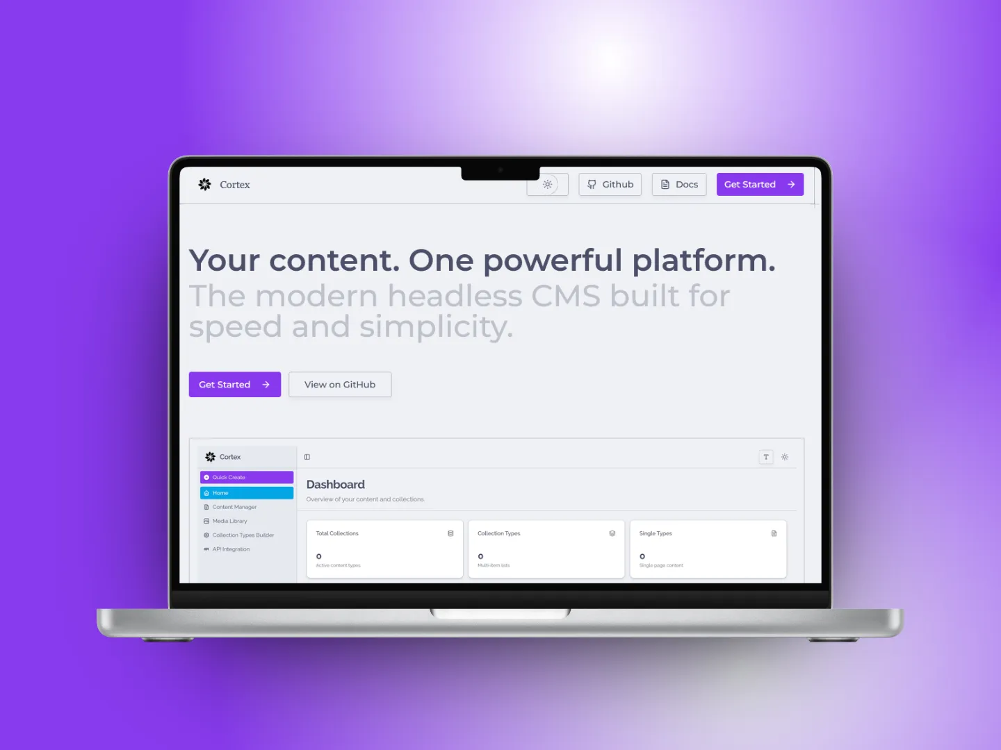 Cortex – Zero-Storage Headless CMS