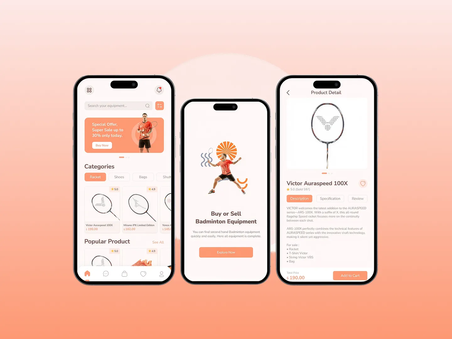 Veloq – Racket Sports Equipment App