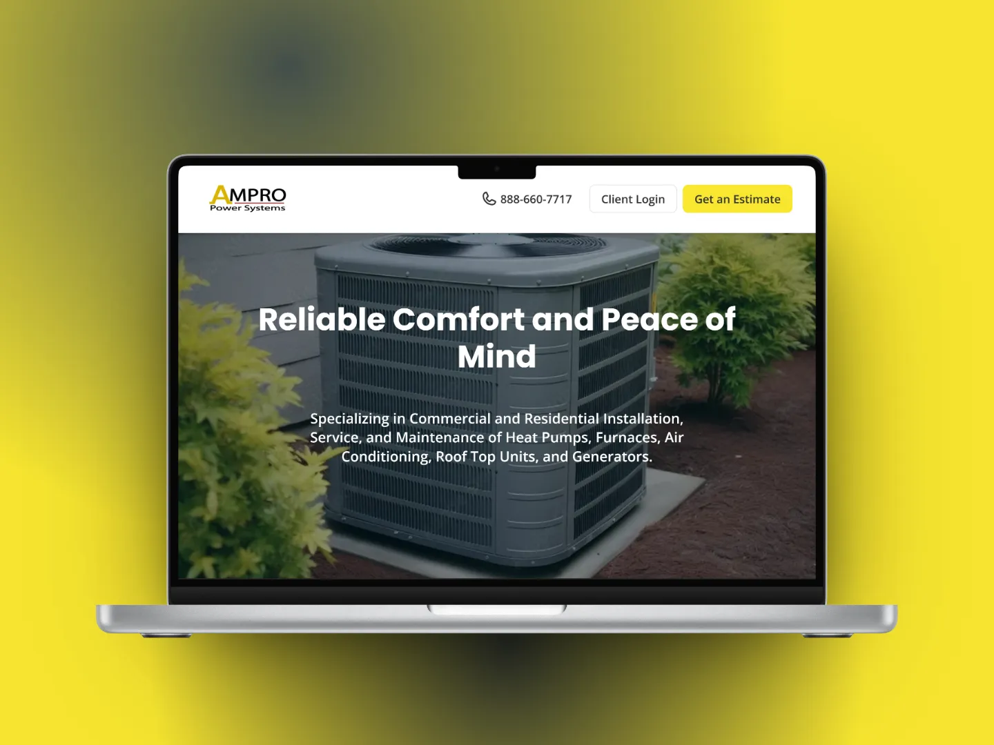 AMPRO Power Systems – Custom Web Development